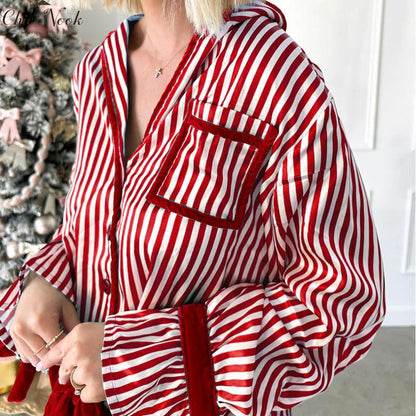 Womens Striped Pajama